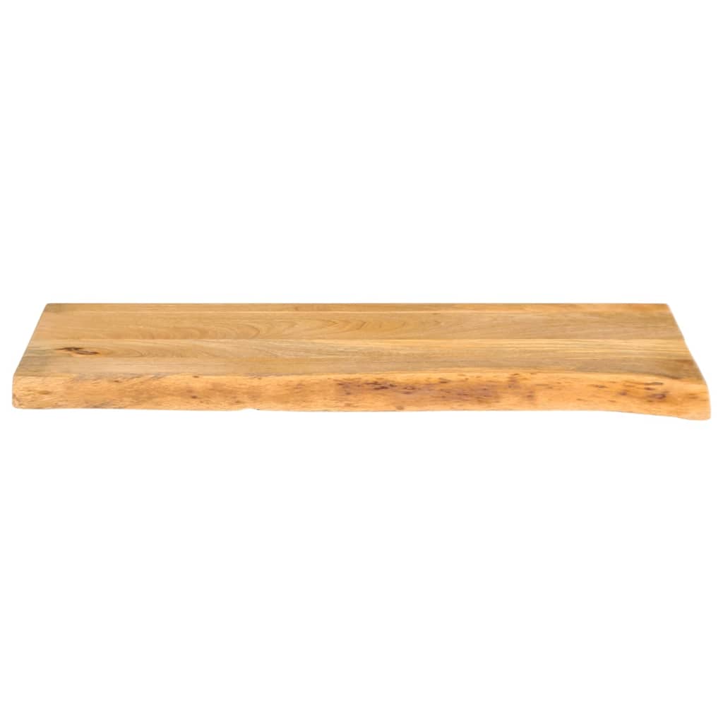 vidaXL Tablero de mesa borde natural madera maciza mango 80x40x3,8 cm - Image 3