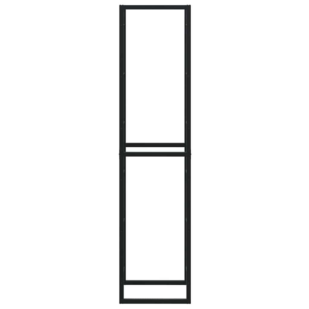 vidaXL Brennholzregal Schwarz 50x30x209 cm Stahl - Image 5