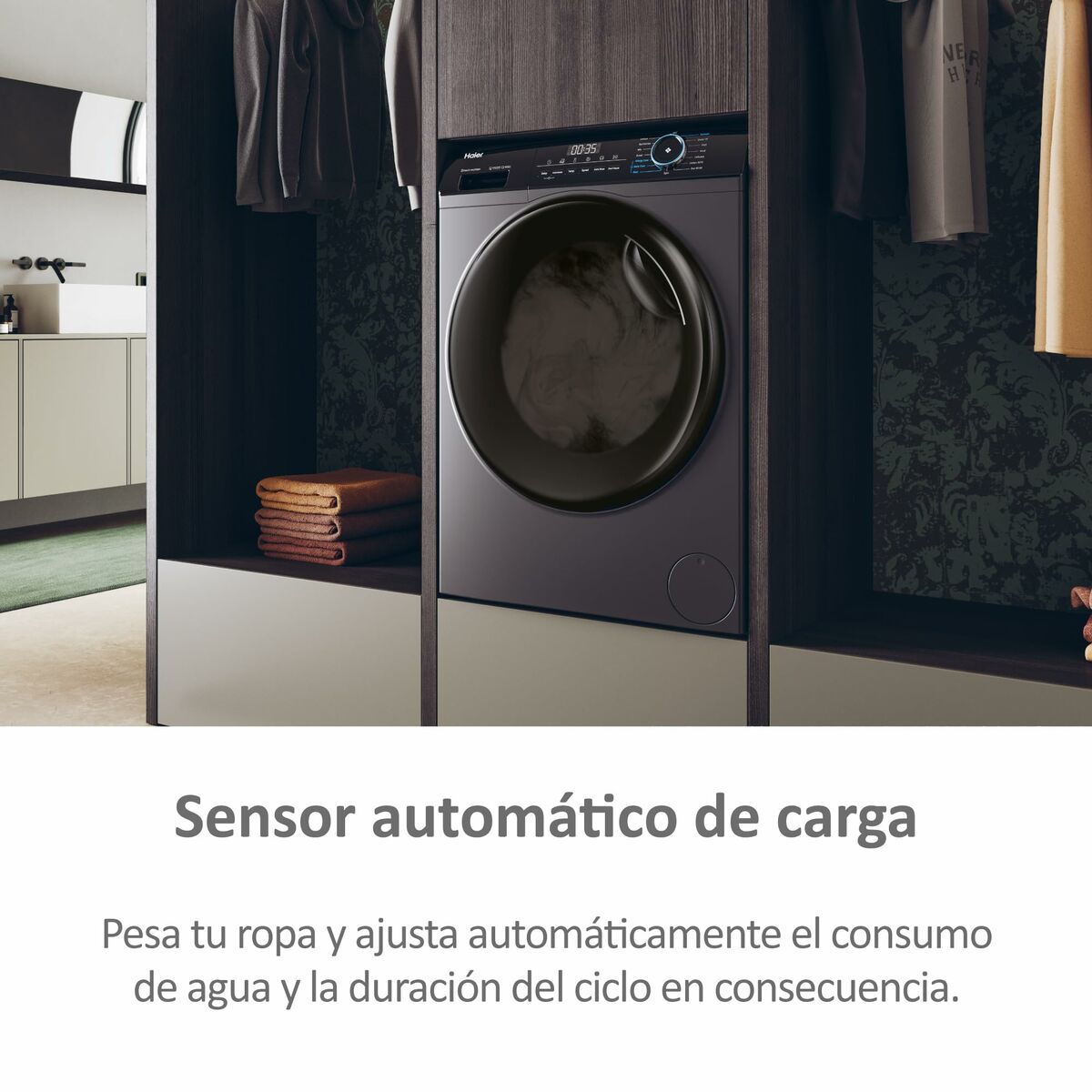 Busta per il Bucato Haier HWD80B14939S8 Antracite - Image 5