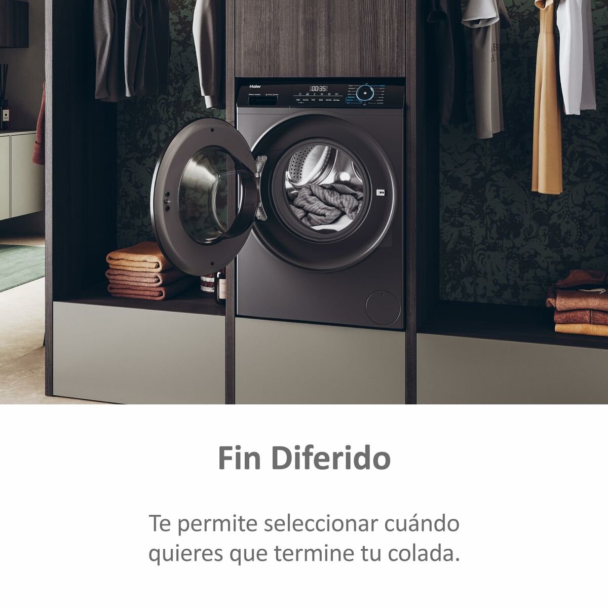 Busta per il Bucato Haier HWD80B14939S8 Antracite - Image 6