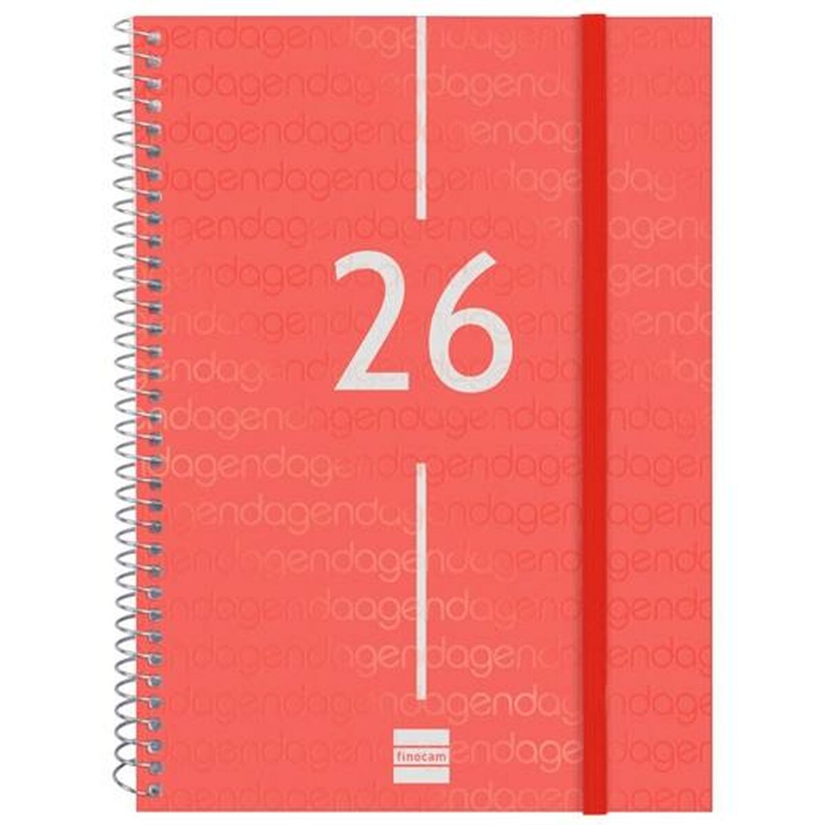 Agenda Finocam YEAR Rosso A5 15,5 x 21,2 cm 2026