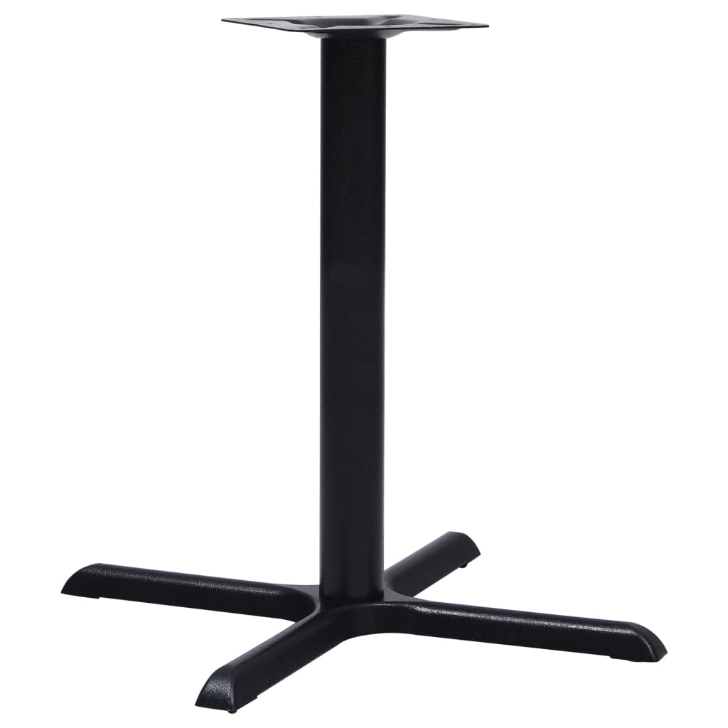 vidaXL Pata de mesa de bistró negra 76x76x72 cm de hierro fundido