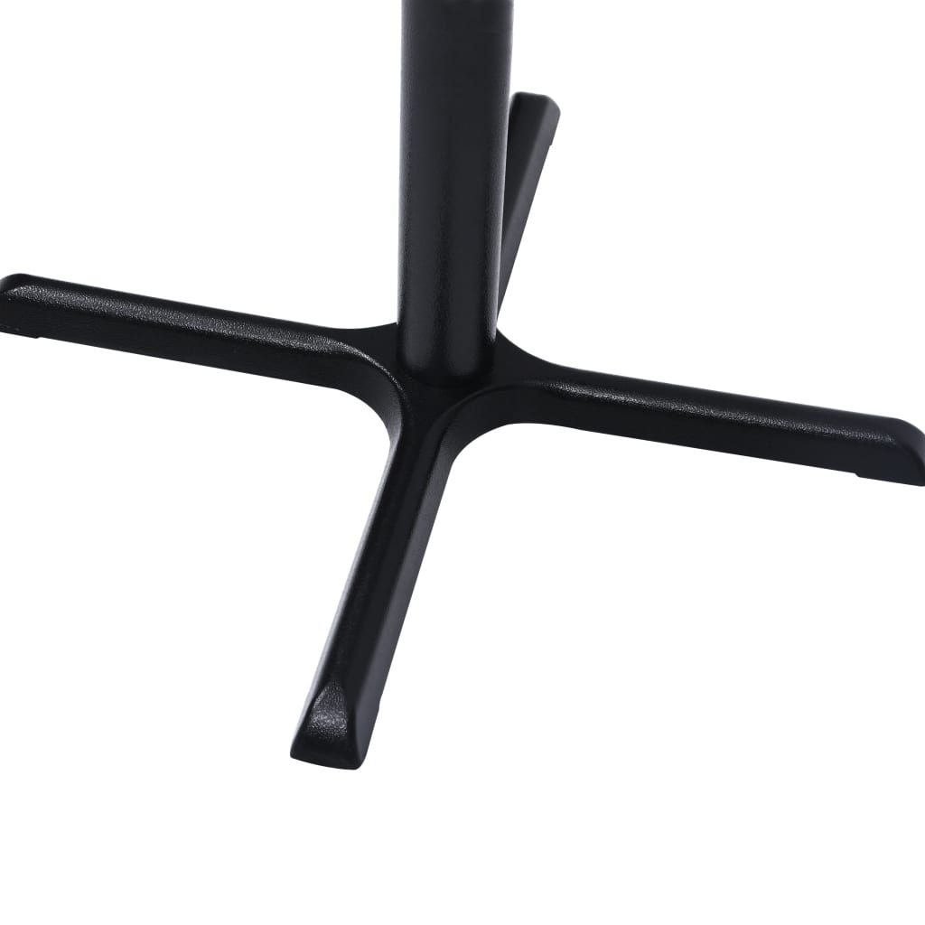 vidaXL Pata de mesa de bistró negra 76x76x72 cm de hierro fundido - Image 4