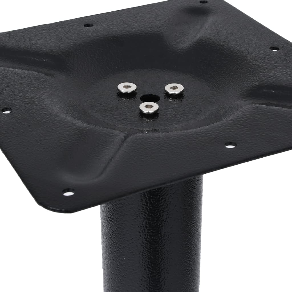 vidaXL Pata de mesa de bistró negra 76x76x72 cm de hierro fundido - Image 5