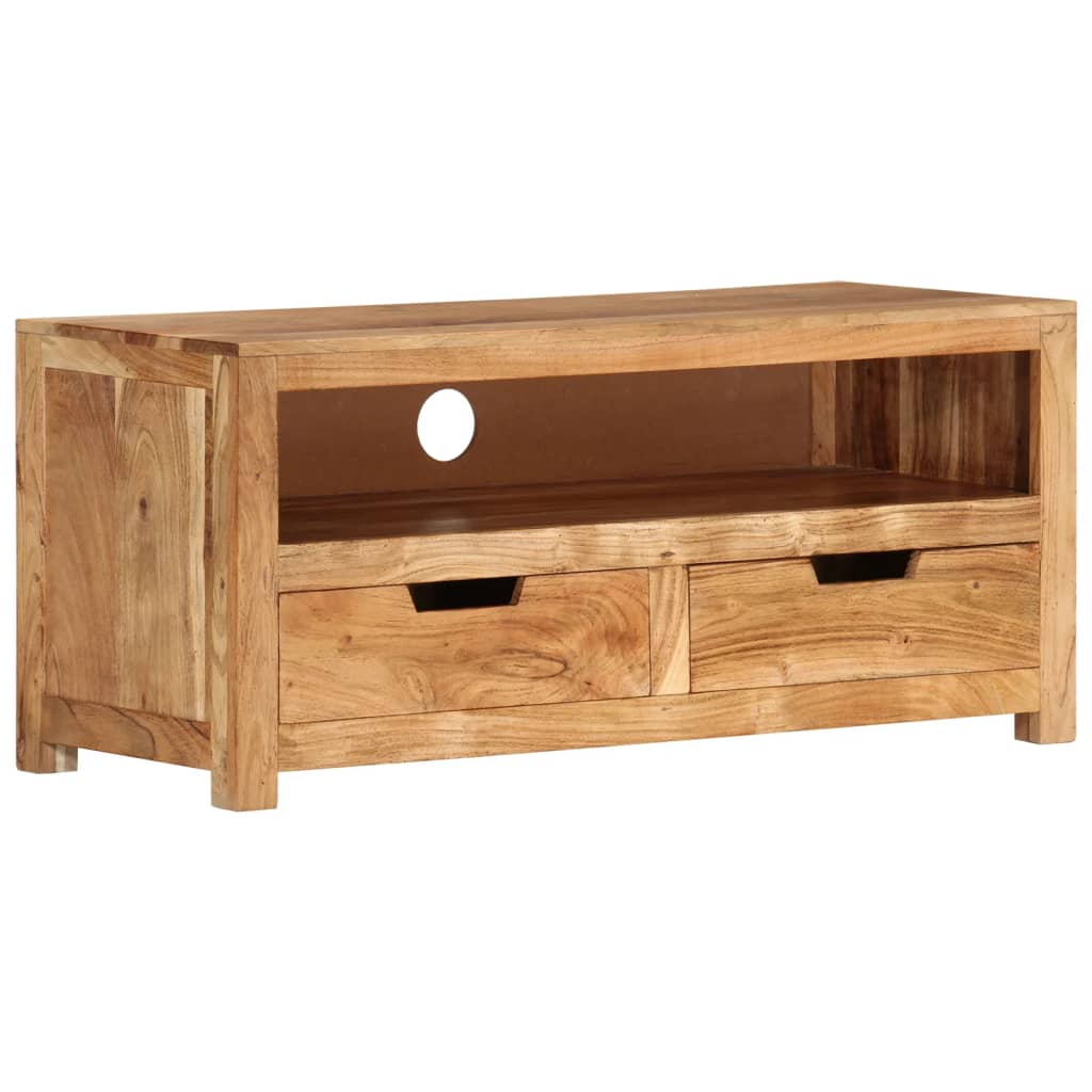 vidaXL Mueble de TV madera maciza de acacia 88x35x40 cm