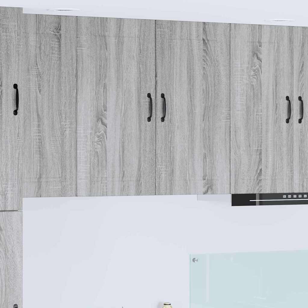vidaXL Küchenwandschrank Graues Sonoma 80 x 31 x 80 cm Holzwerkstoff