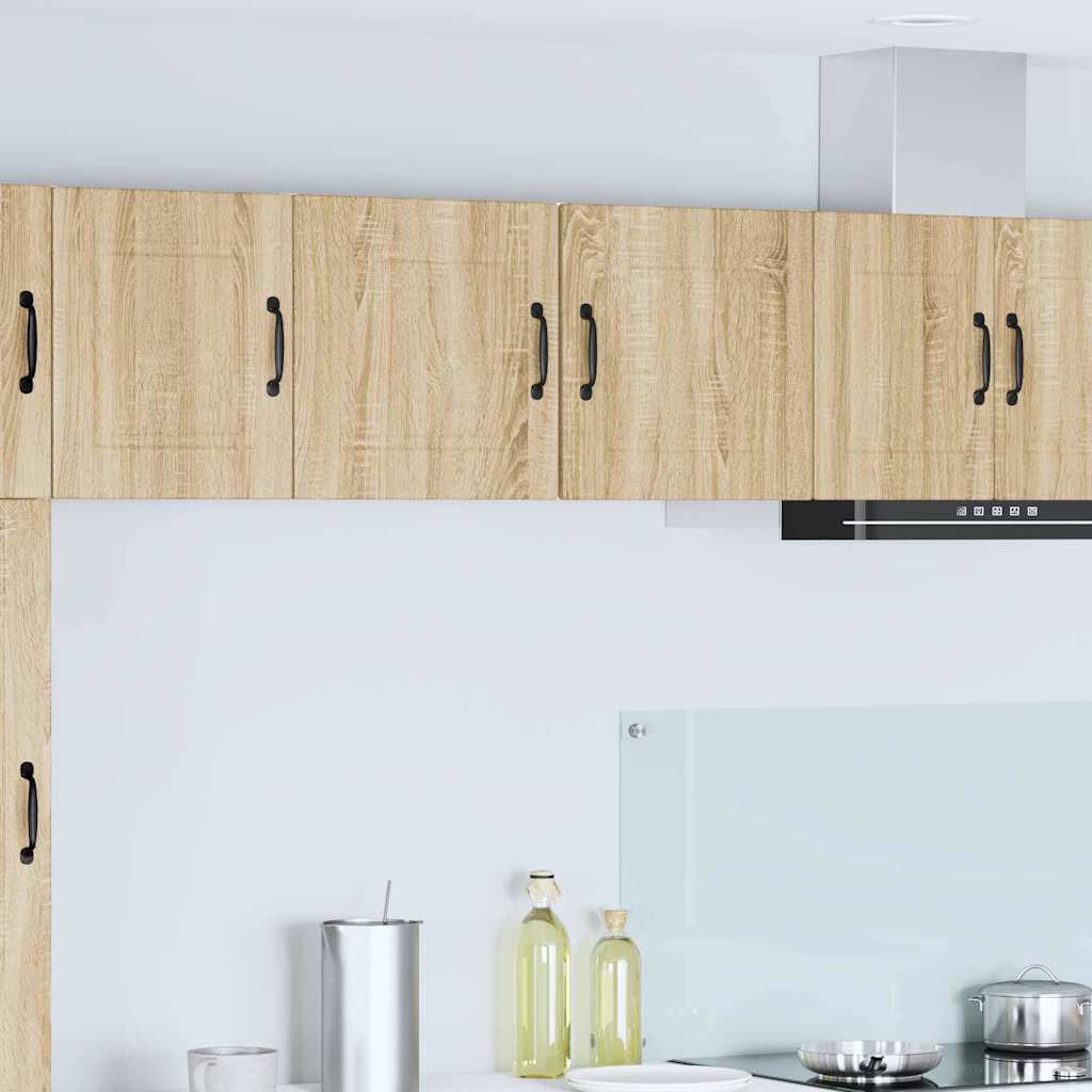 vidaXL Küchenwandschrank mit Regal 2 pcs Sonoma-Eiche 40 x 31 x 40 cm