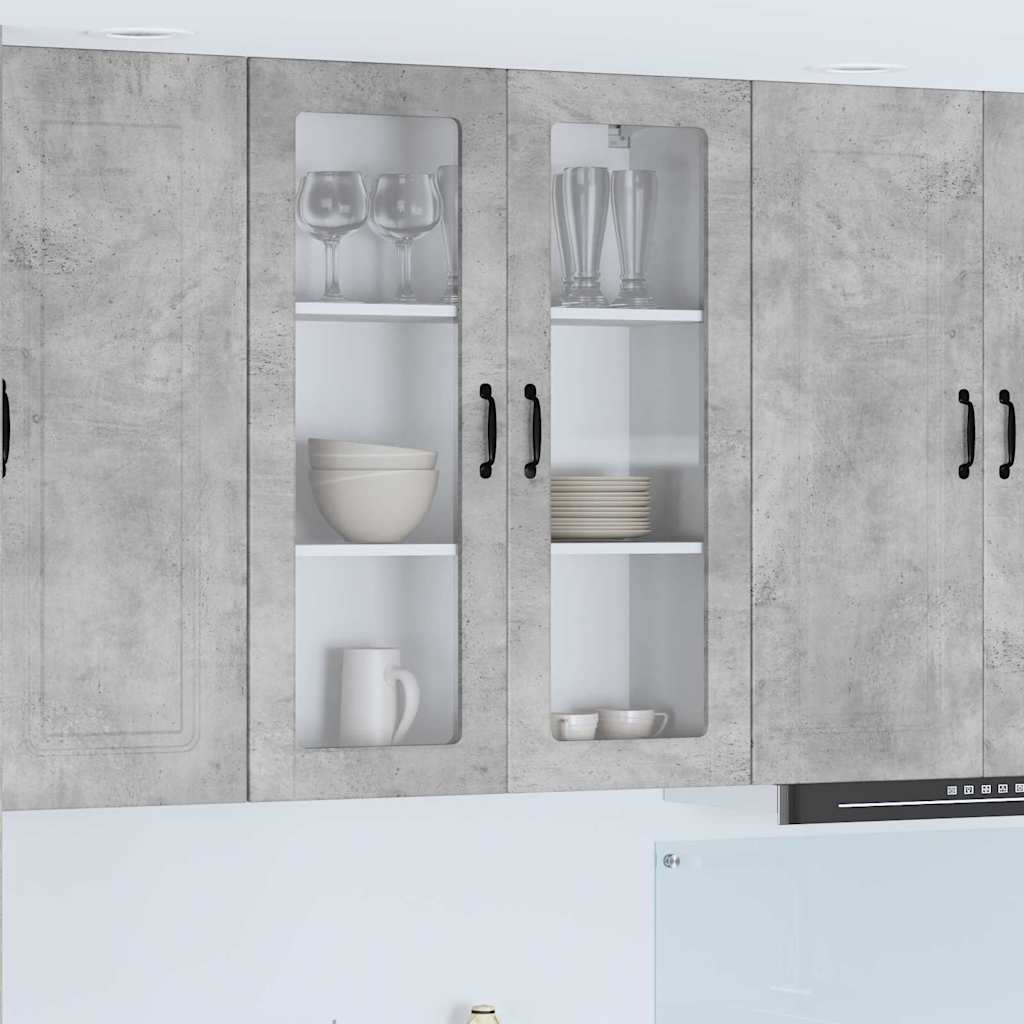 vidaXL Küchenwandschrank Beton Grau 80 x 31 x 100 cm Holzwerkstoff