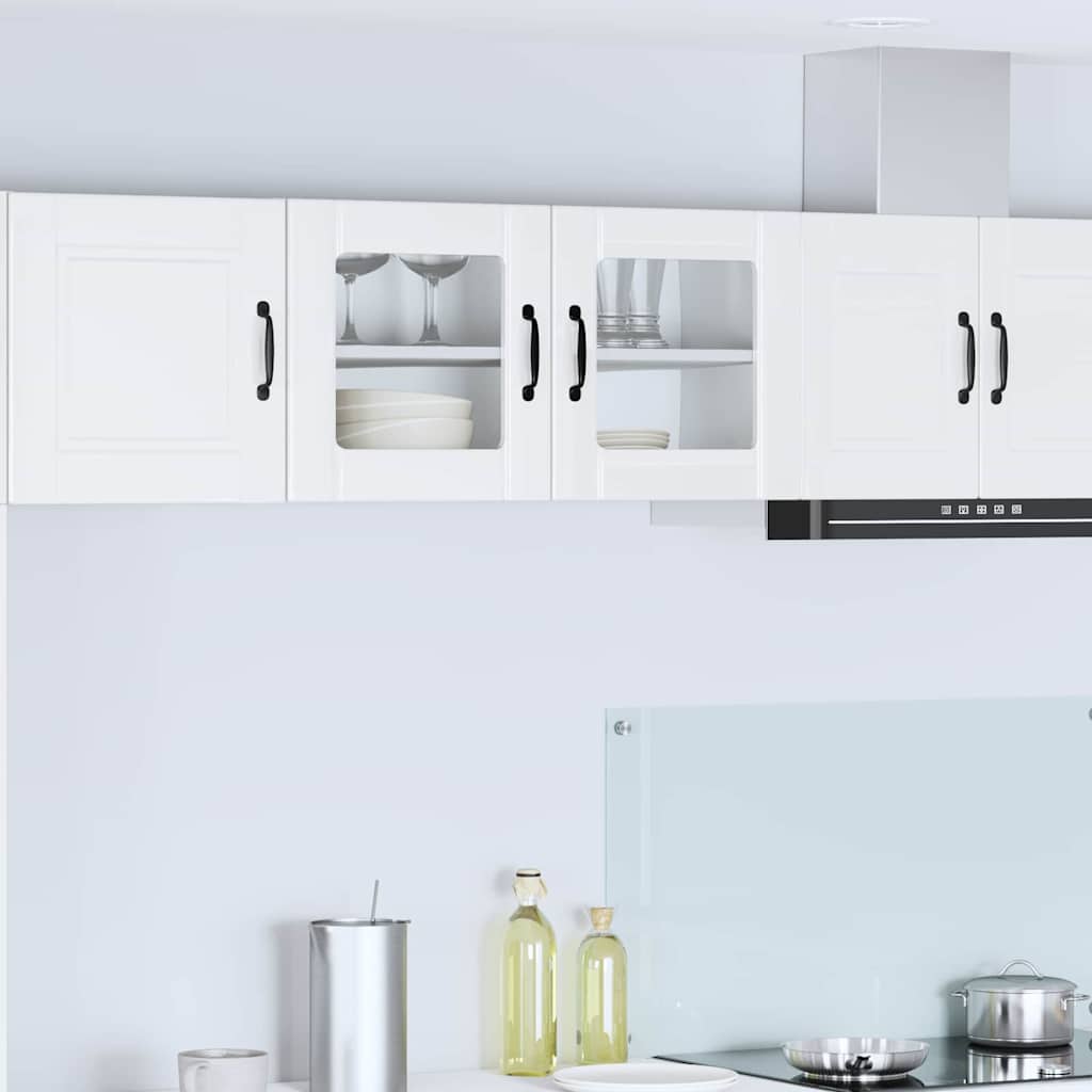 vidaXL Küchenwandschrank Hochglanz Weiß 80 x 31 x 40 cm Holzwerkstoff