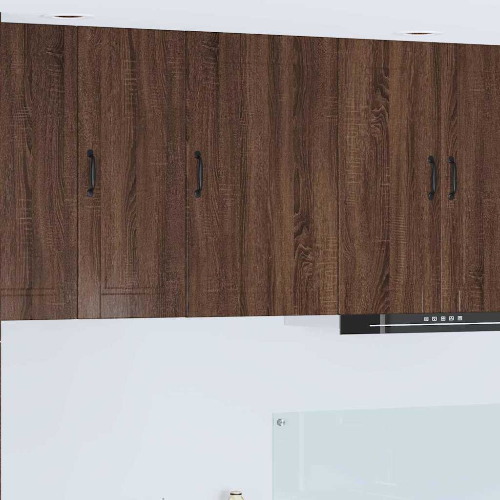 vidaXL Küchenwandschrank mit Regal Braun Eichen-Optik 50 x 31 x 80 cm
