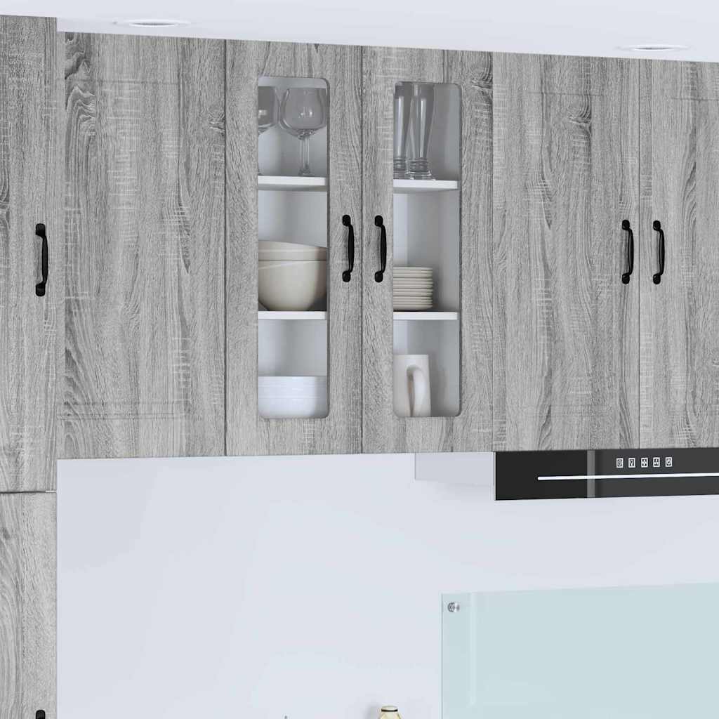 vidaXL Küchenwandschrank Graues Sonoma 60 x 31 x 80 cm Holzwerkstoff