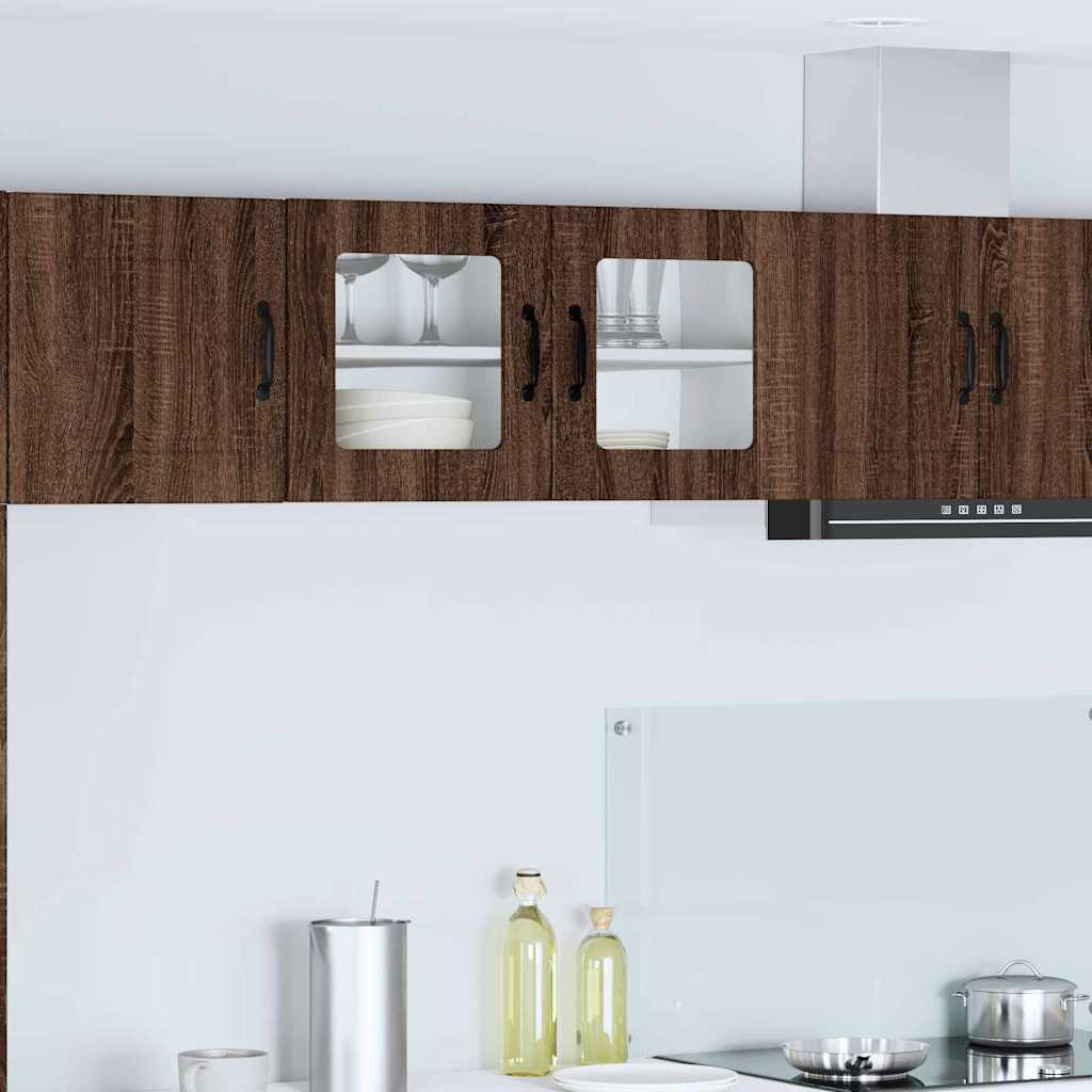 vidaXL Küchenwandschrank mit Regal Braun Eichen-Optik 80 x 31 x 40 cm