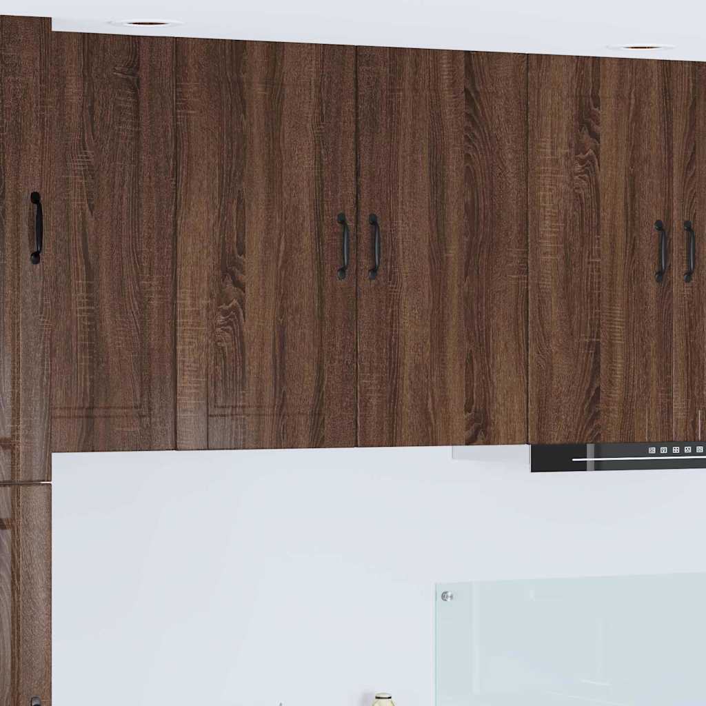 vidaXL Küchenwandschrank mit Regal Braun Eichen-Optik 80 x 31 x 80 cm