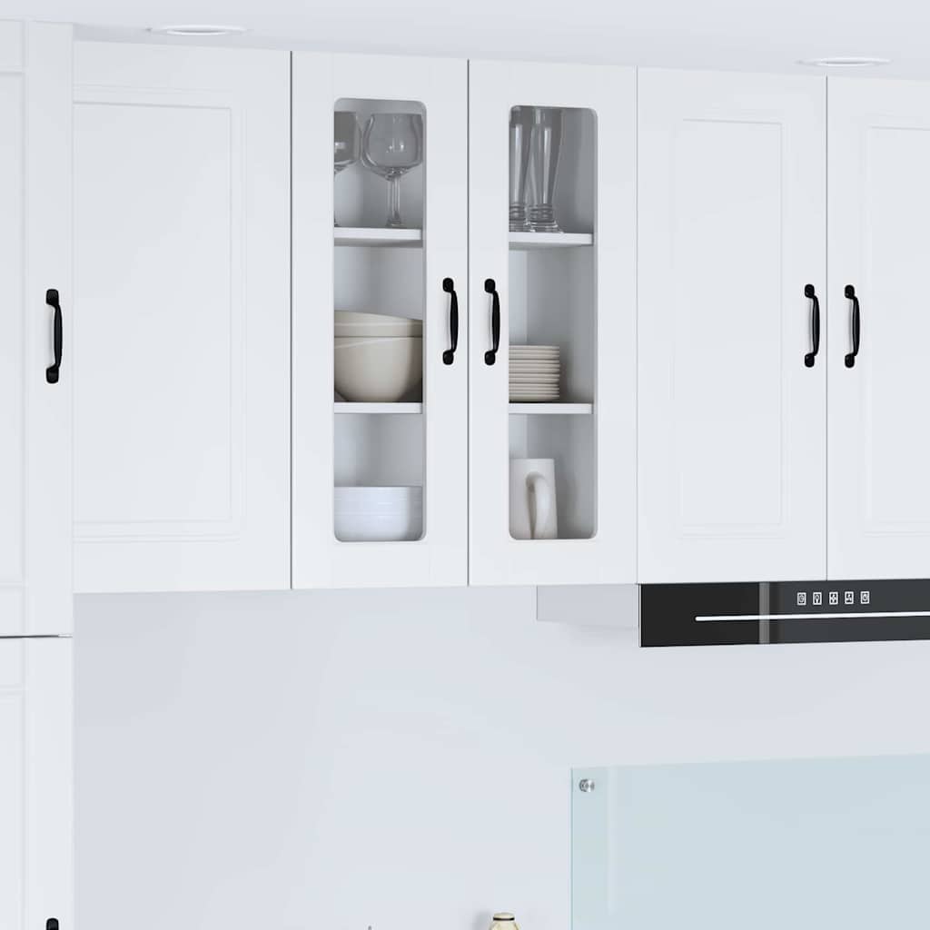 vidaXL Küchenwandschrank Hochglanz Weiß 60 x 31 x 80 cm Holzwerkstoff