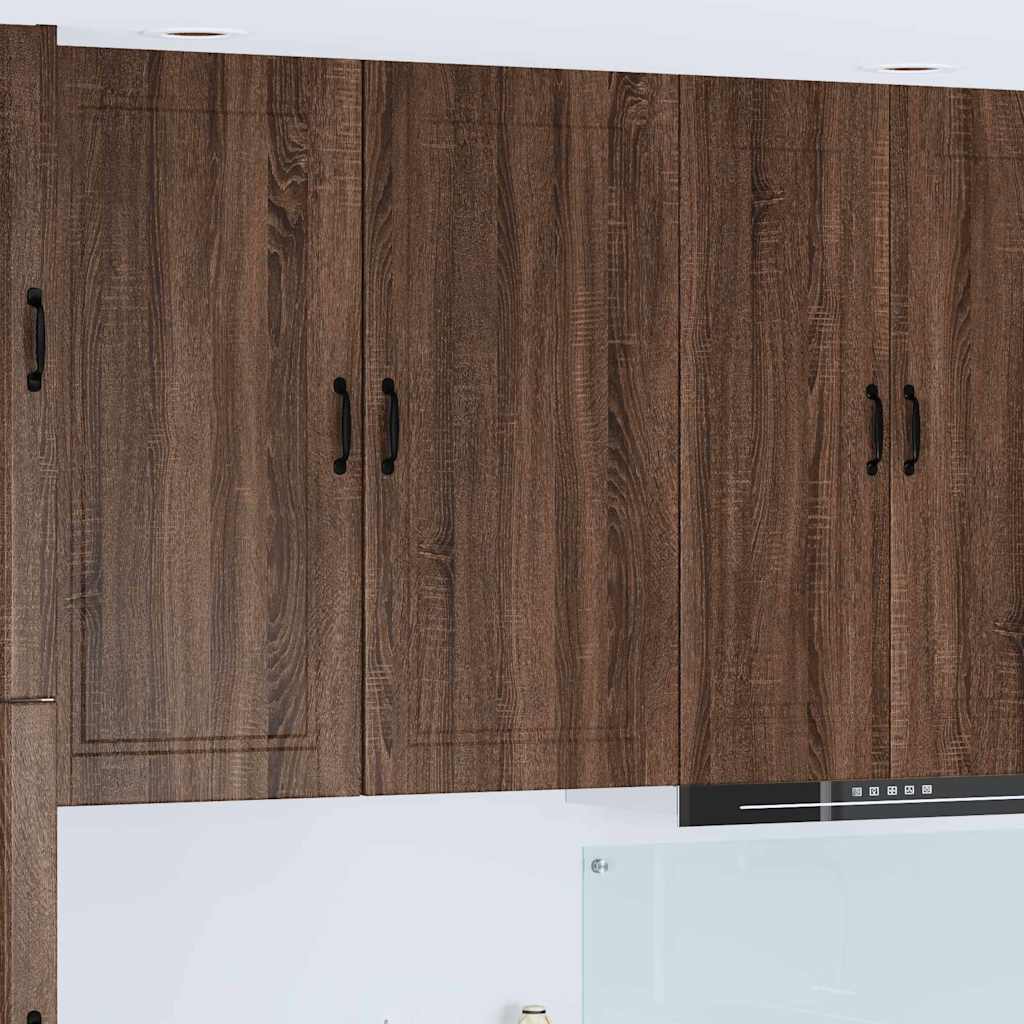 vidaXL Küchenwandschrank mit Regal Braun Eichen-Optik 50 x 31 x 100 cm