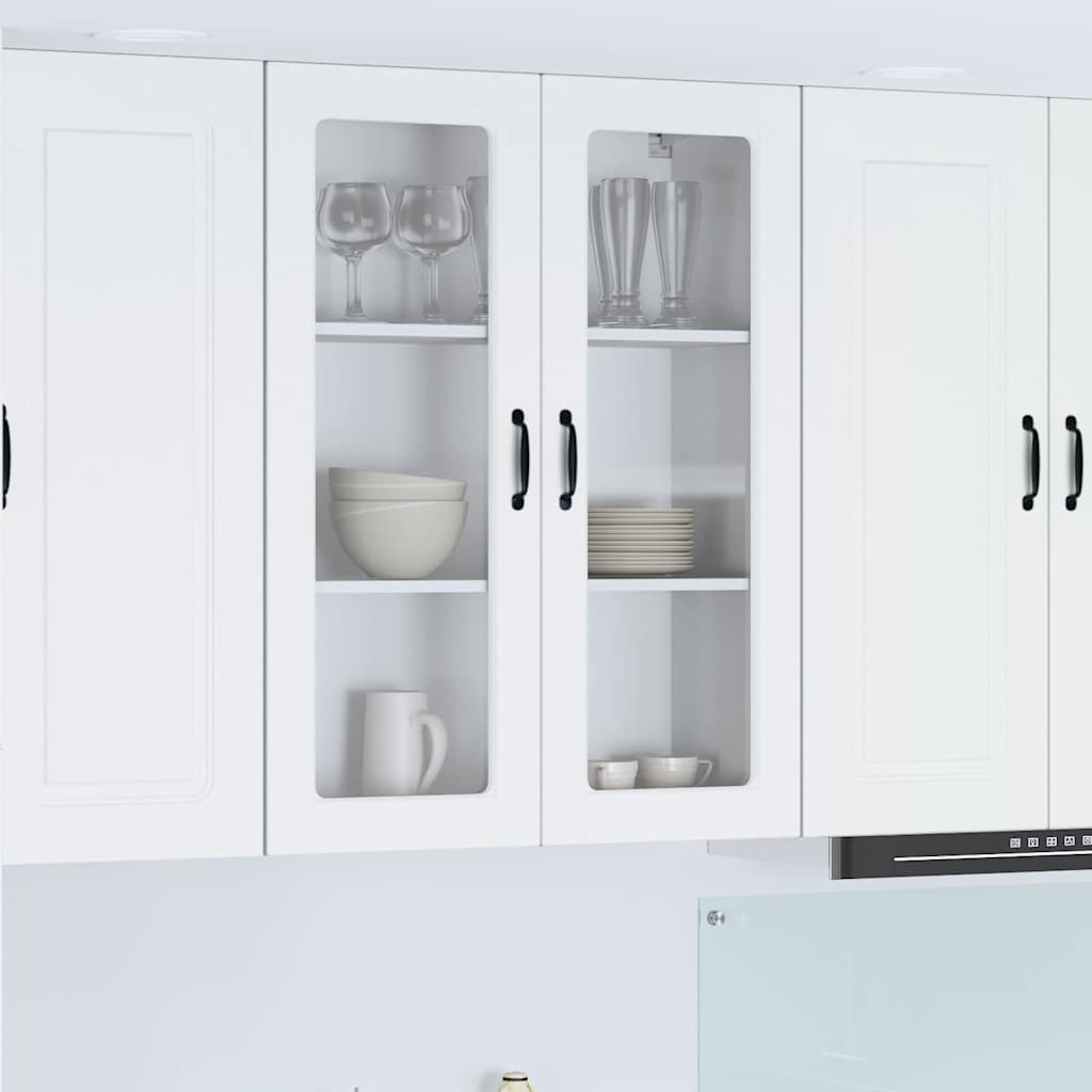 vidaXL Küchenwandschrank mit Regal Weiß 80 x 31 x 100 cm Holzwerkstoff