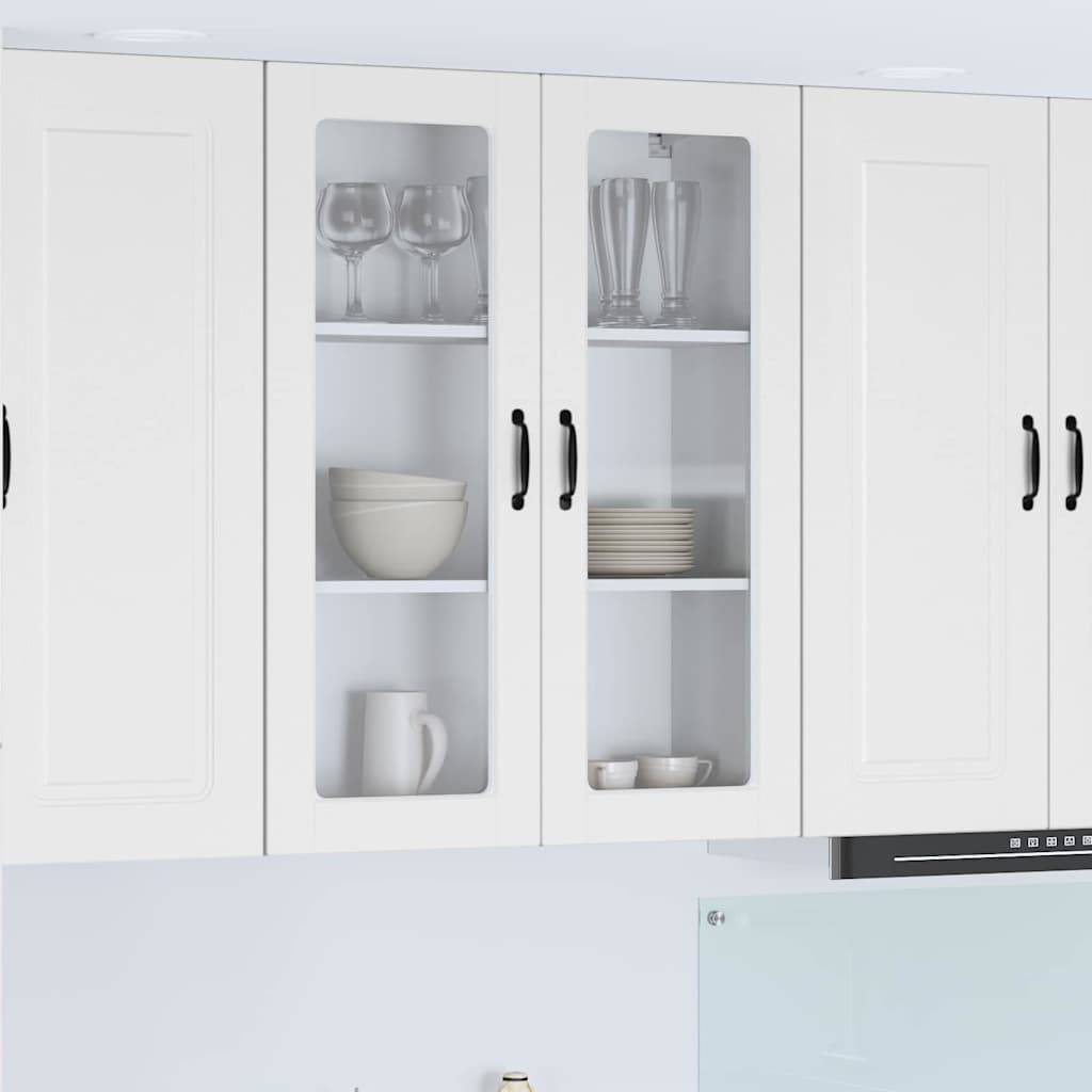 vidaXL Küchenwandschrank Hochglanz Weiß 80 x 31 x 100 cm Holzwerkstoff