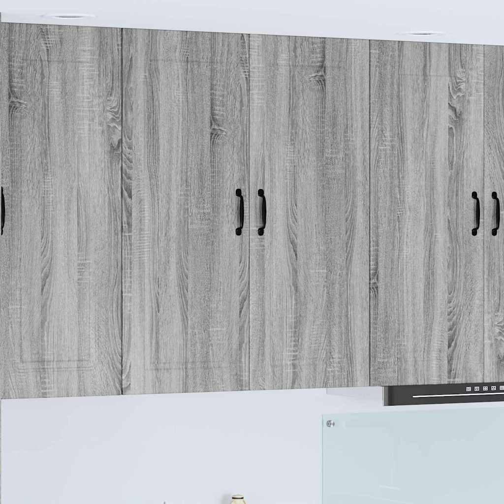 vidaXL Küchenwandschrank Graues Sonoma 80 x 31 x 100 cm Holzwerkstoff