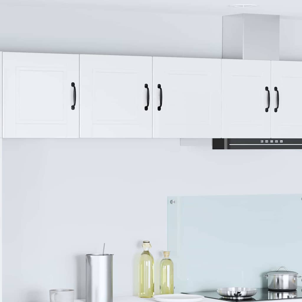 vidaXL Küchenwandschrank Hochglanz Weiß 80 x 31 x 40 cm Holzwerkstoff