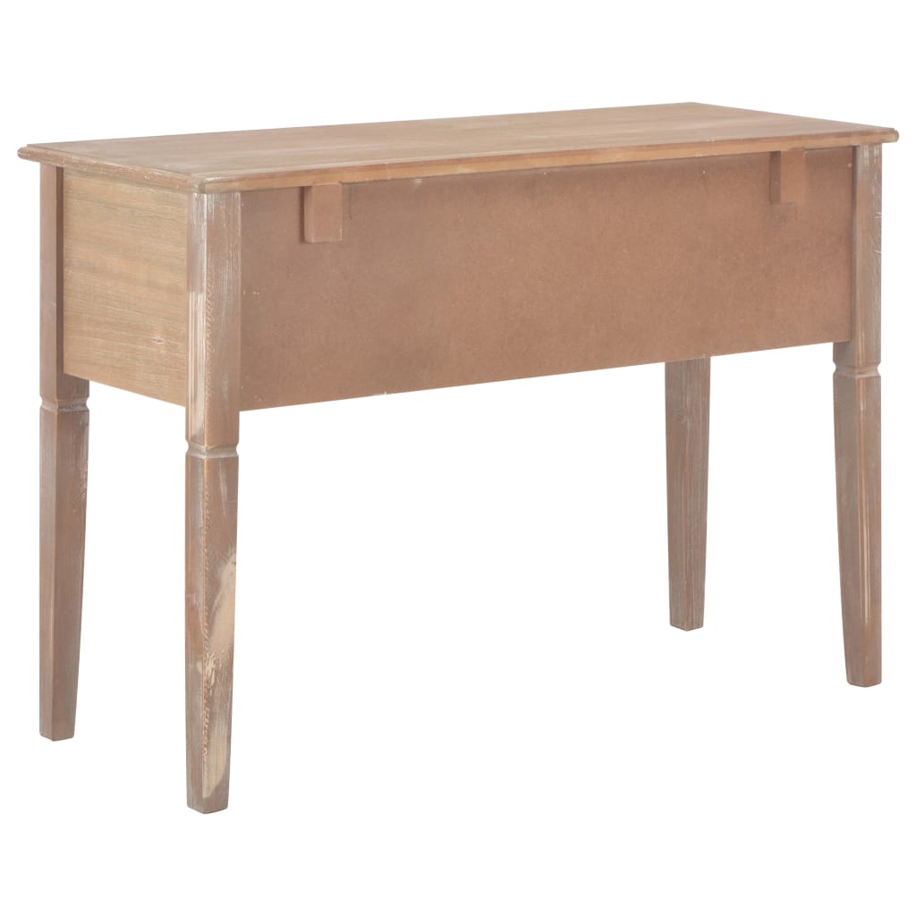 vidaXL Schreibtisch Braun 109,5 x 45 x 77,5 cm Holz - Image 4