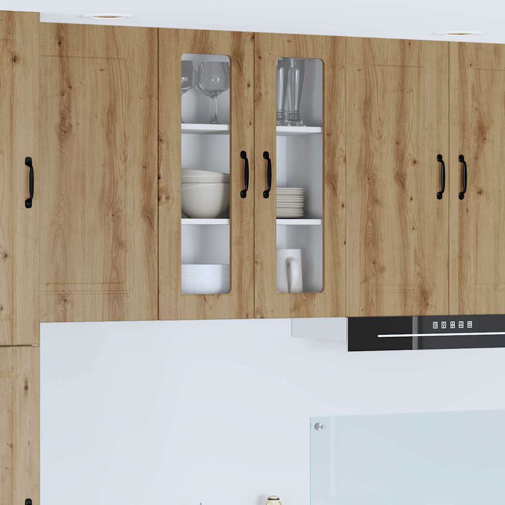 vidaXL Küchenwandschrank Artisan-Eiche 60 x 31 x 80 cm Holzwerkstoff