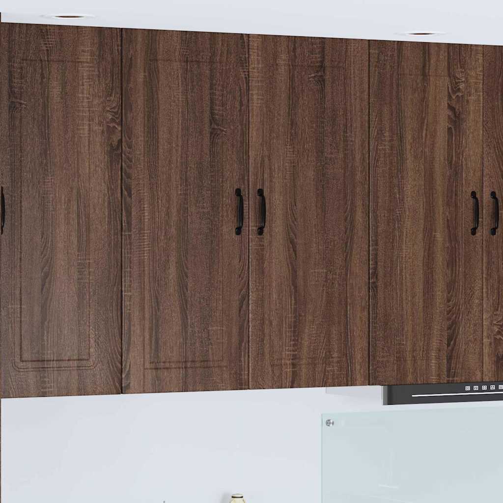 vidaXL Küchenwandschrank mit Regal Braun Eichen-Optik 80 x 31 x 100 cm