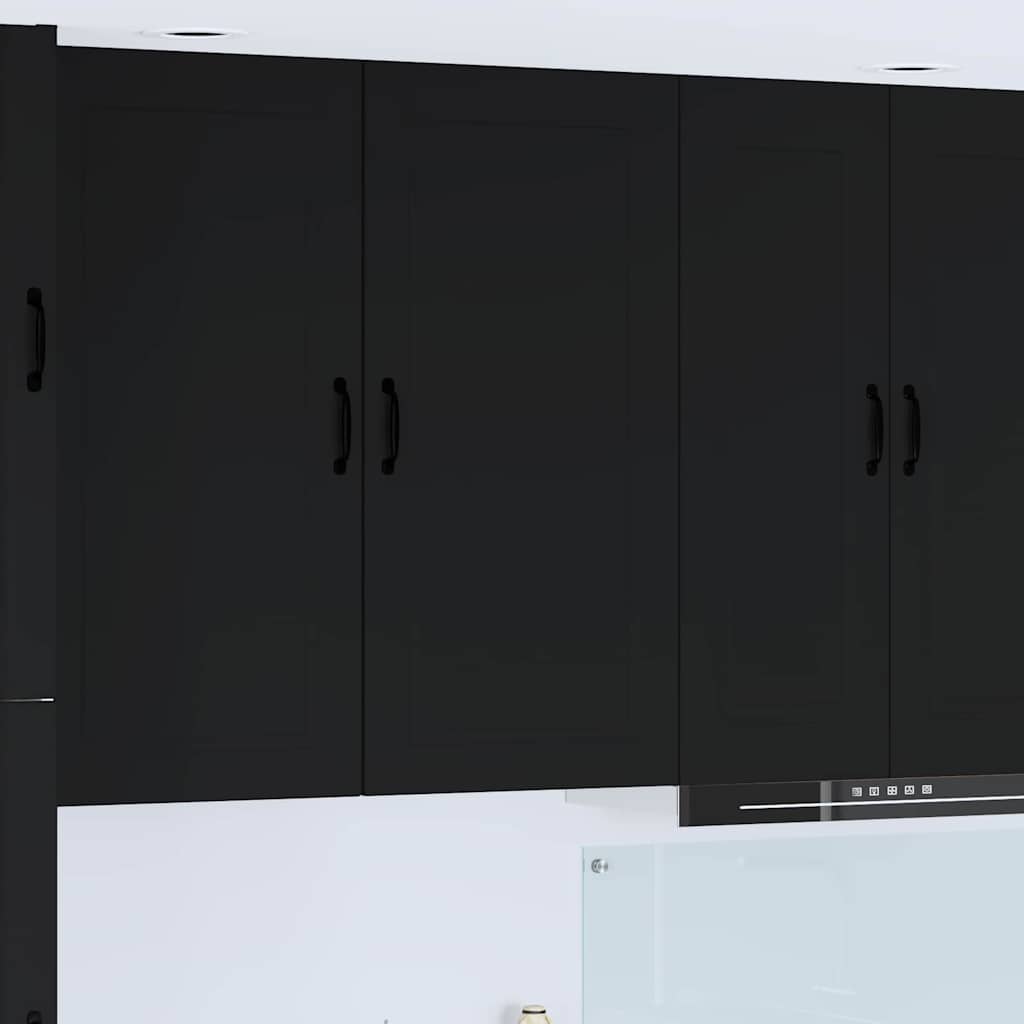 vidaXL Küchenwandschrank Schwarz 50 x 31 x 100 cm Holzwerkstoff