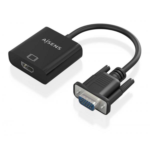 Adattatore HDMI con VGA Aisens A115-0873 20 cm Nero