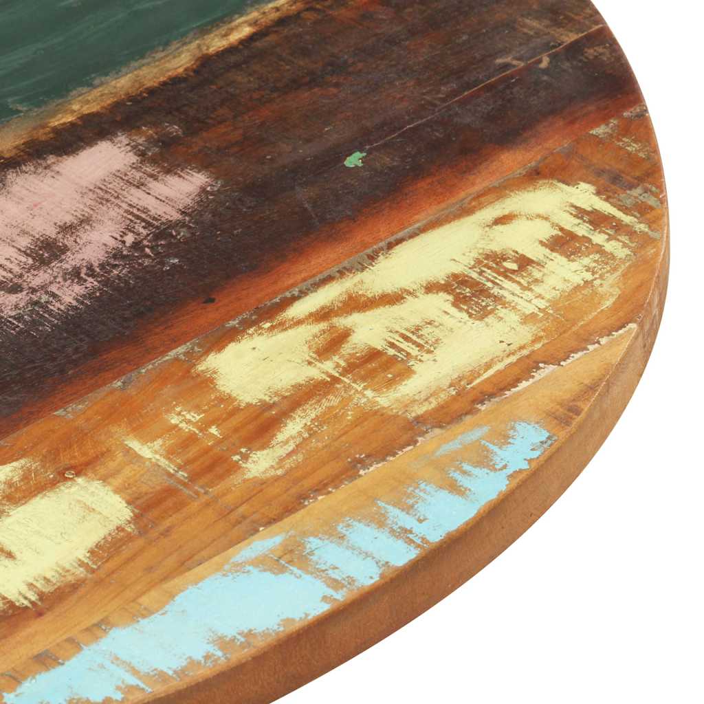 vidaXL Tablero de mesa redonda 50 cm 25-27 mm madera maciza reciclada - Image 4