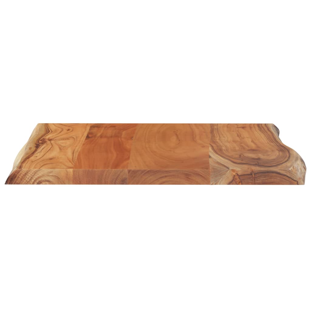 vidaXL Tablero de mesa rectangular acacia borde vivo 40x40x2,5 cm - Image 6