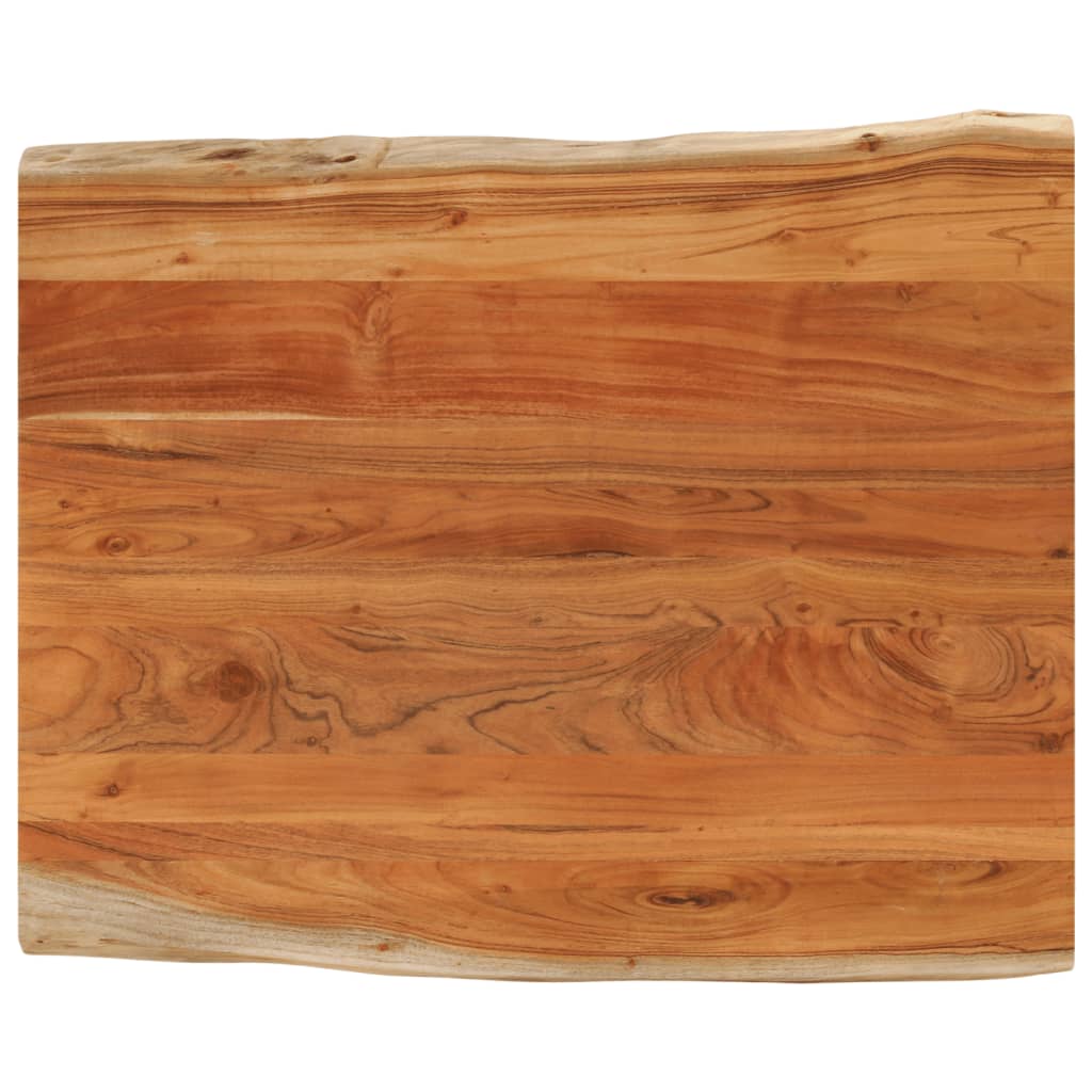 vidaXL Tablero de mesa rectangular borde natural acacia 110x80x2,5 cm