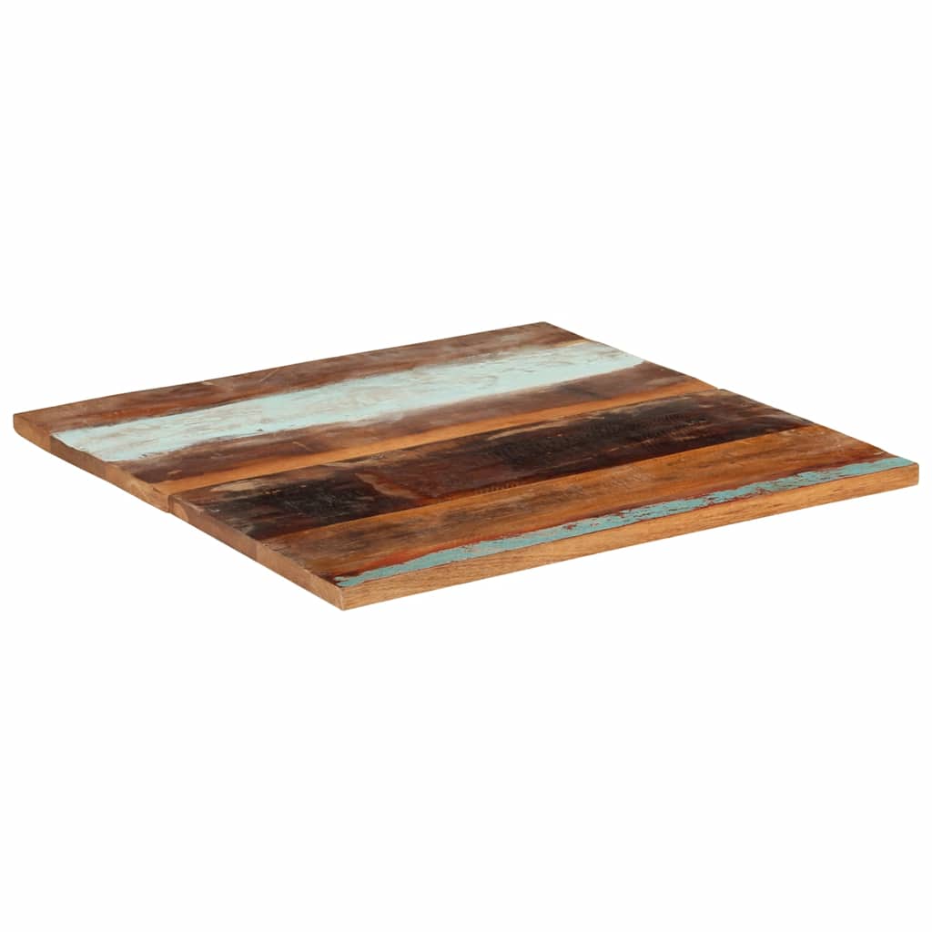 vidaXL Tablero mesa cuadrada madera reciclada maciza 80x80 cm 25-27 mm - Image 6