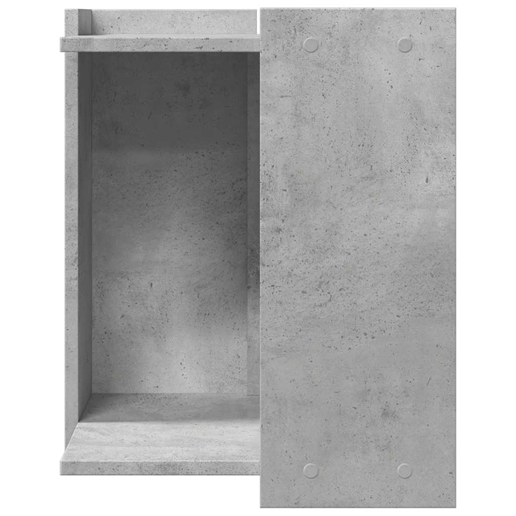 vidaXL Katzenklo Betongrau 42x42x51 cm Holzwerkstoff - Image 4