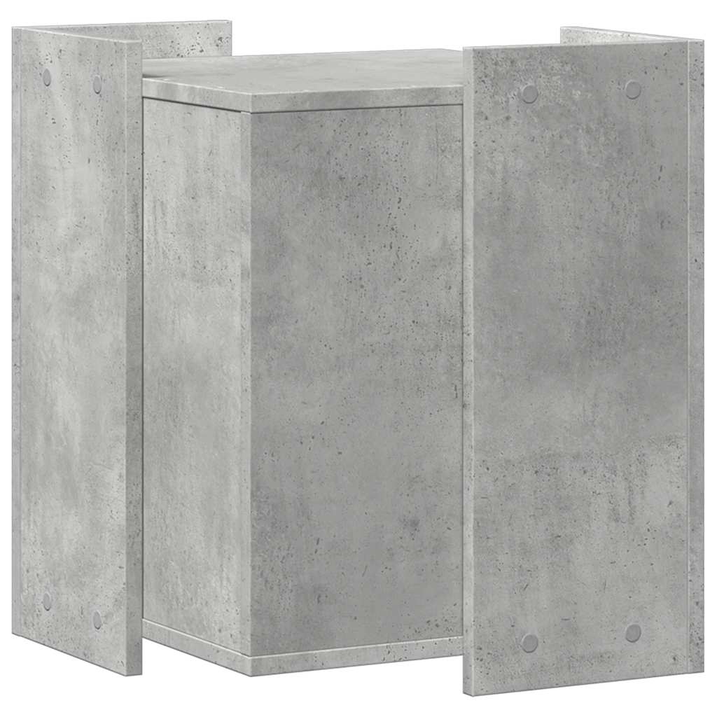 vidaXL Katzenklo Betongrau 42x42x51 cm Holzwerkstoff - Image 6