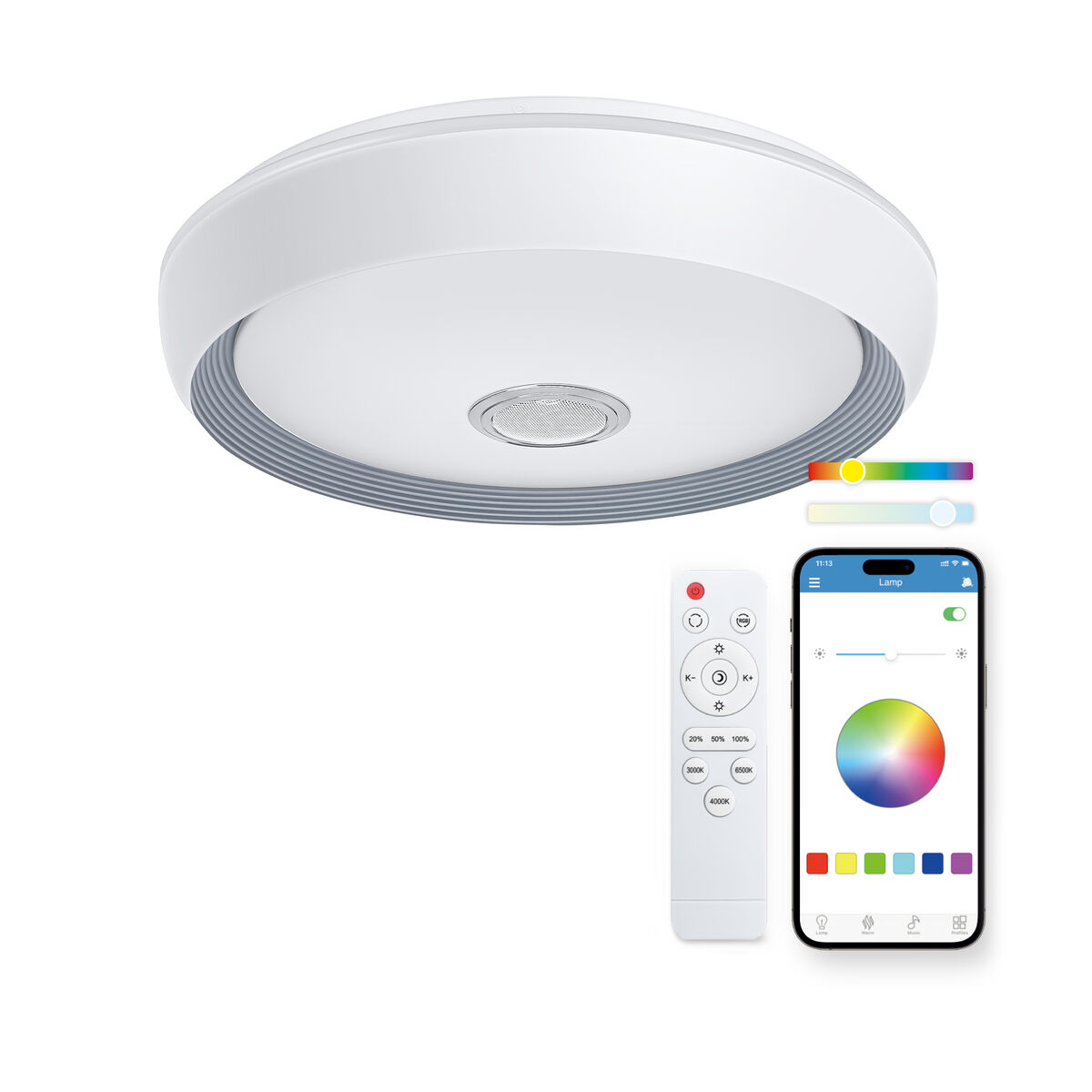 Plafoniera LED KSIX Glory F 58,3 w 6200 Lm (3000k - 6500k)