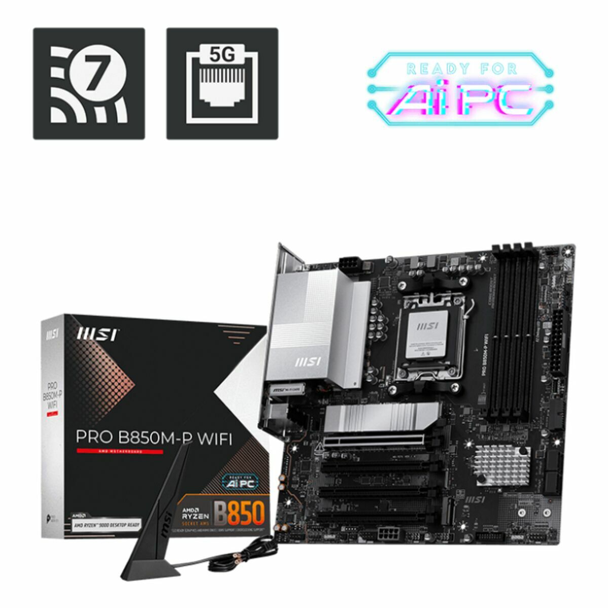Scheda Madre MSI PRO B850M-P WIFI AMD AM5