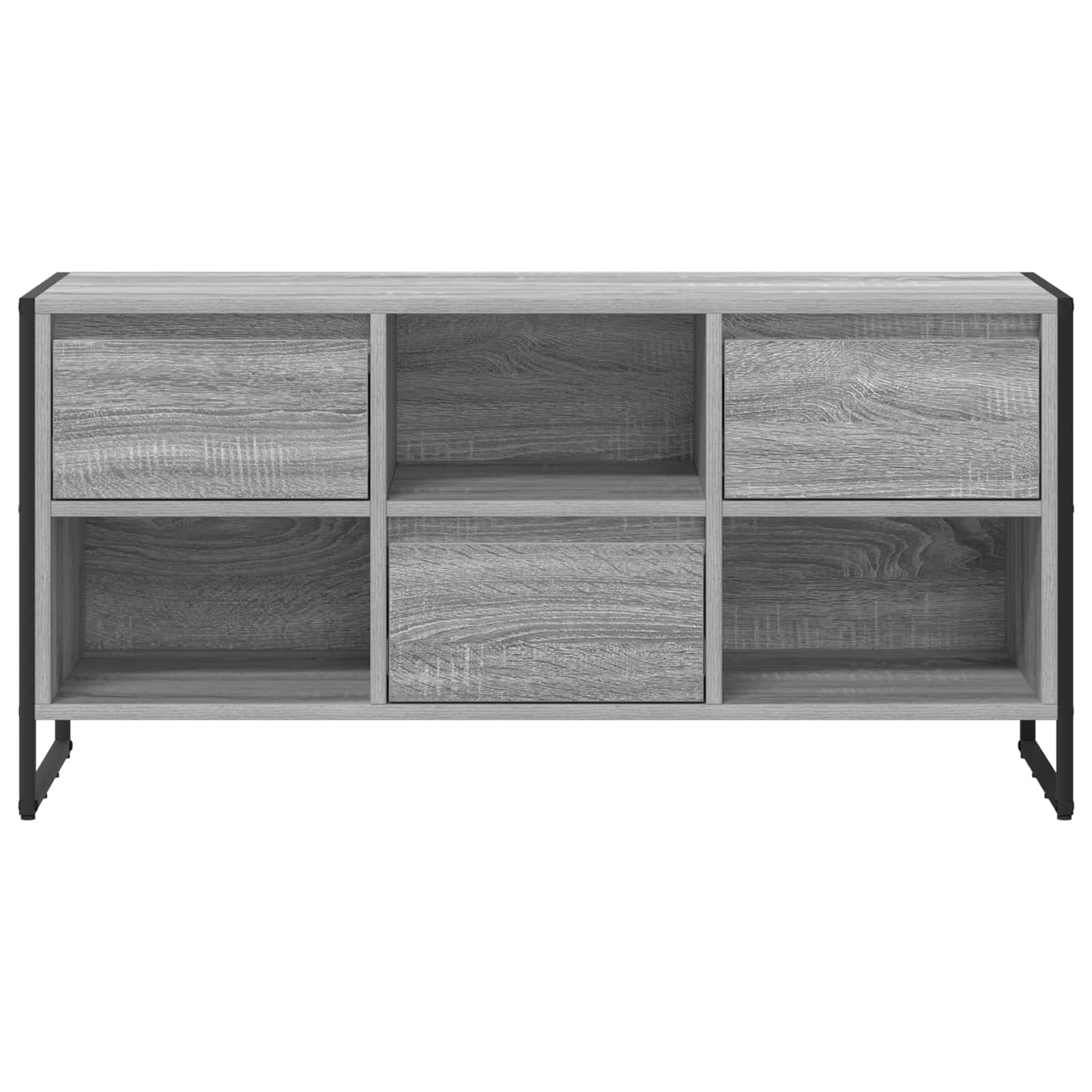 vidaXL Meuble TV Gris Sonoma 100 x 36 x 49,5 cm Bois d'ingénierie - Image 6