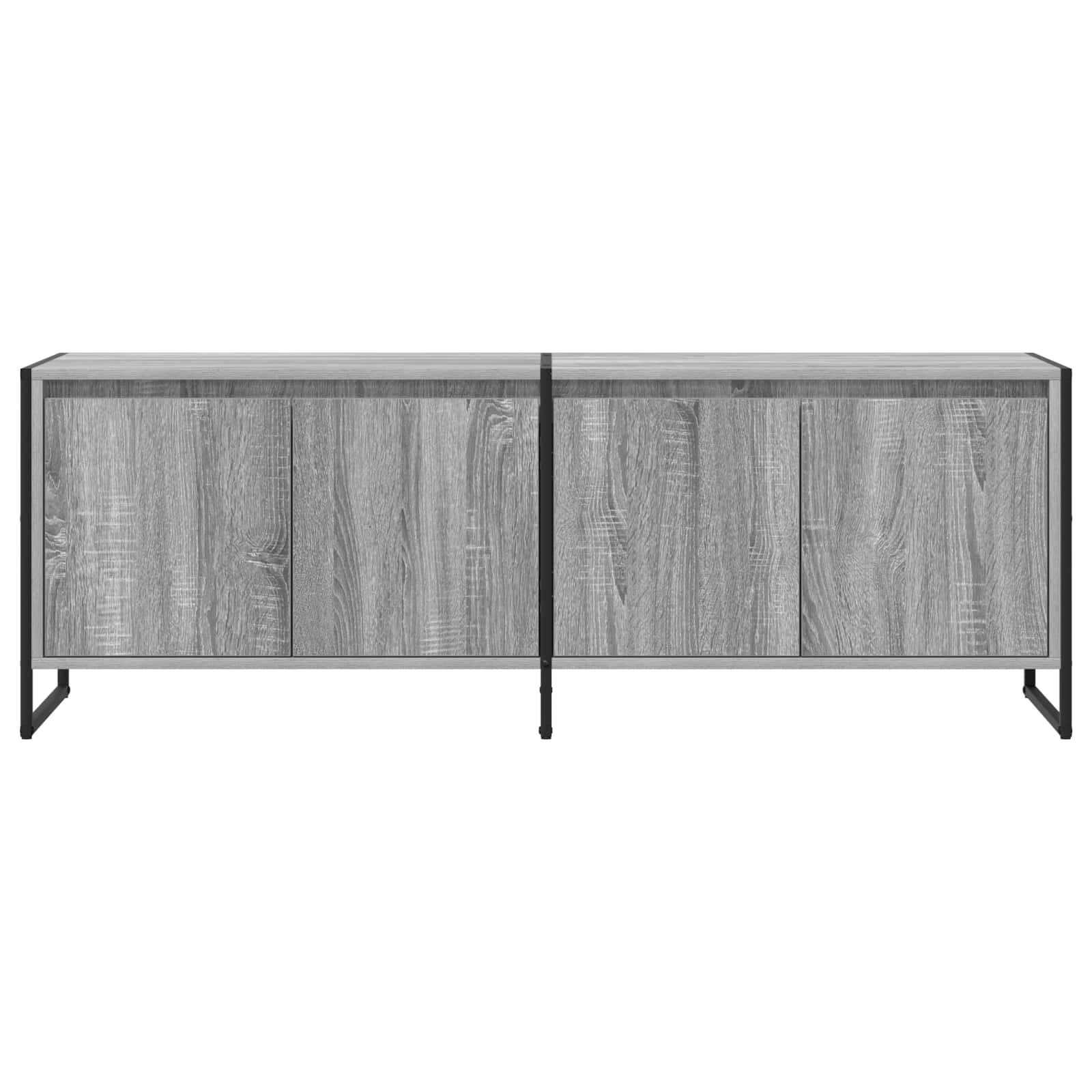 vidaXL Meuble TV Gris Sonoma 140 x 36 x 49.5 cm Bois d'ingénierie - Image 6
