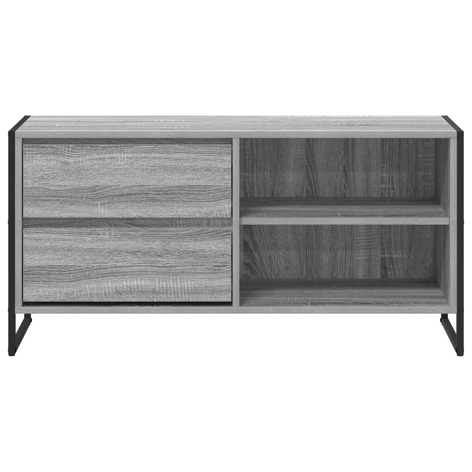 vidaXL Meuble TV Gris Sonoma 100 x 36 x 49,5 cm Bois d'ingénierie - Image 6