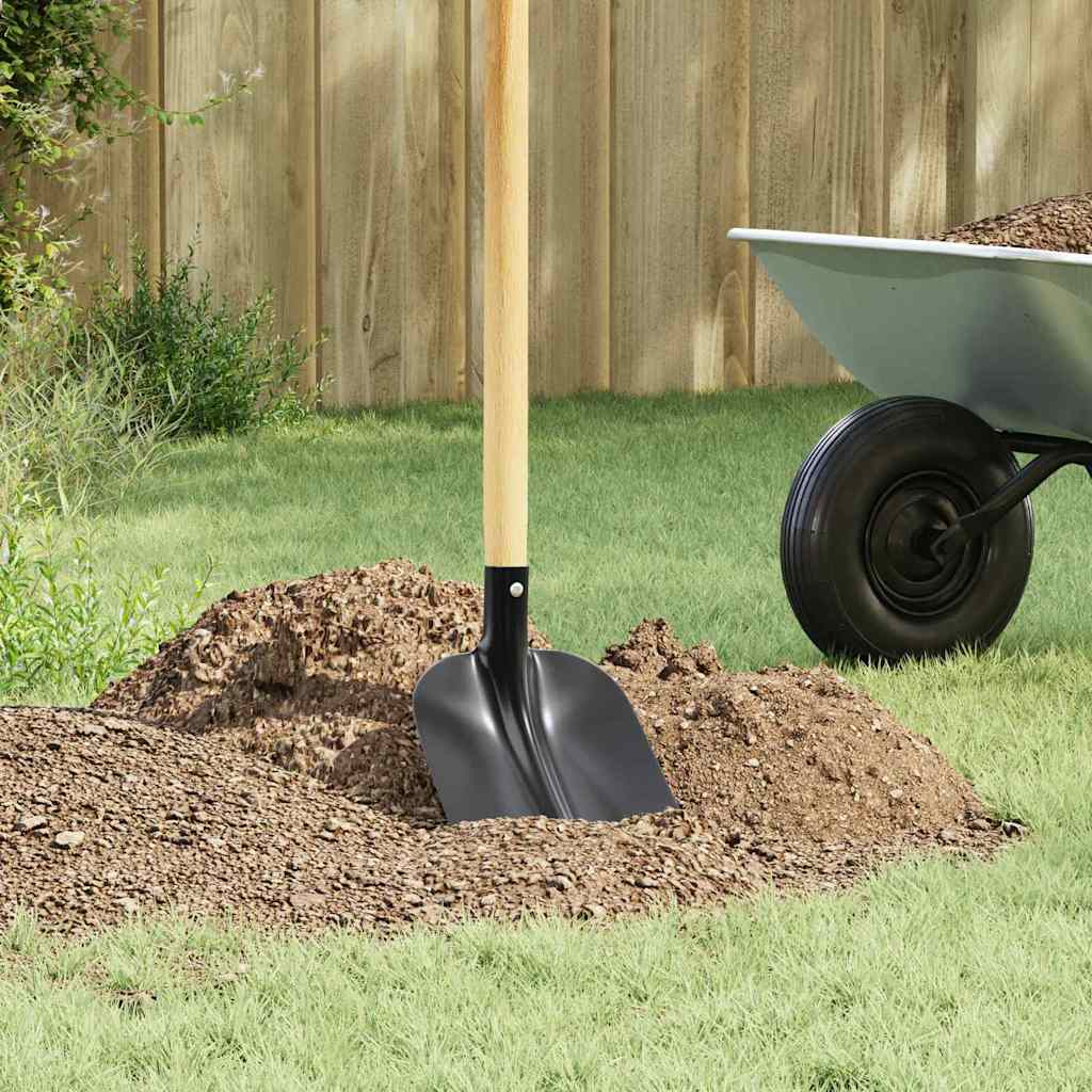 vidaXL Tête de pelle Noir 34,5 x 24 cm Acier enduit de poudre