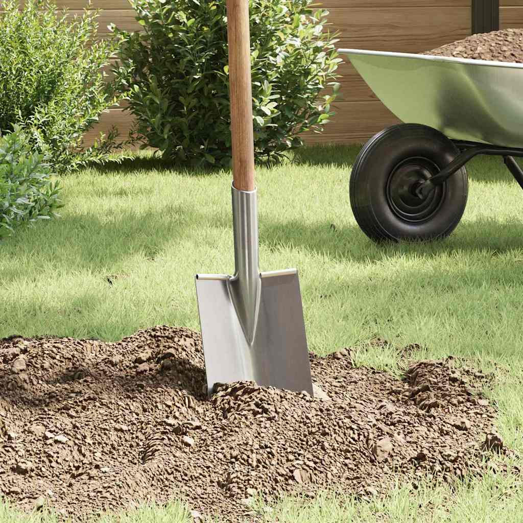 vidaXL Tête de pelle Argent 43 x 17 cm Acier enduit de poudre