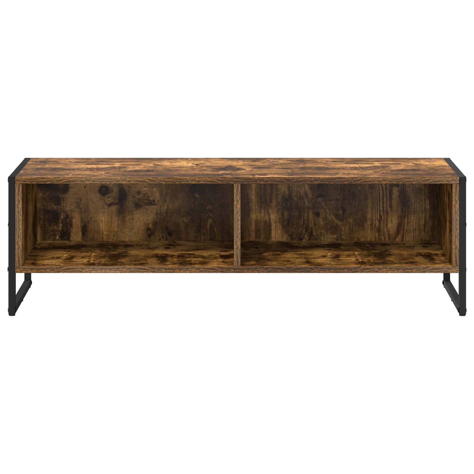 vidaXL Gabinete de TV Roble Humo 100 x 36.5 x 30.5 cm - Image 5