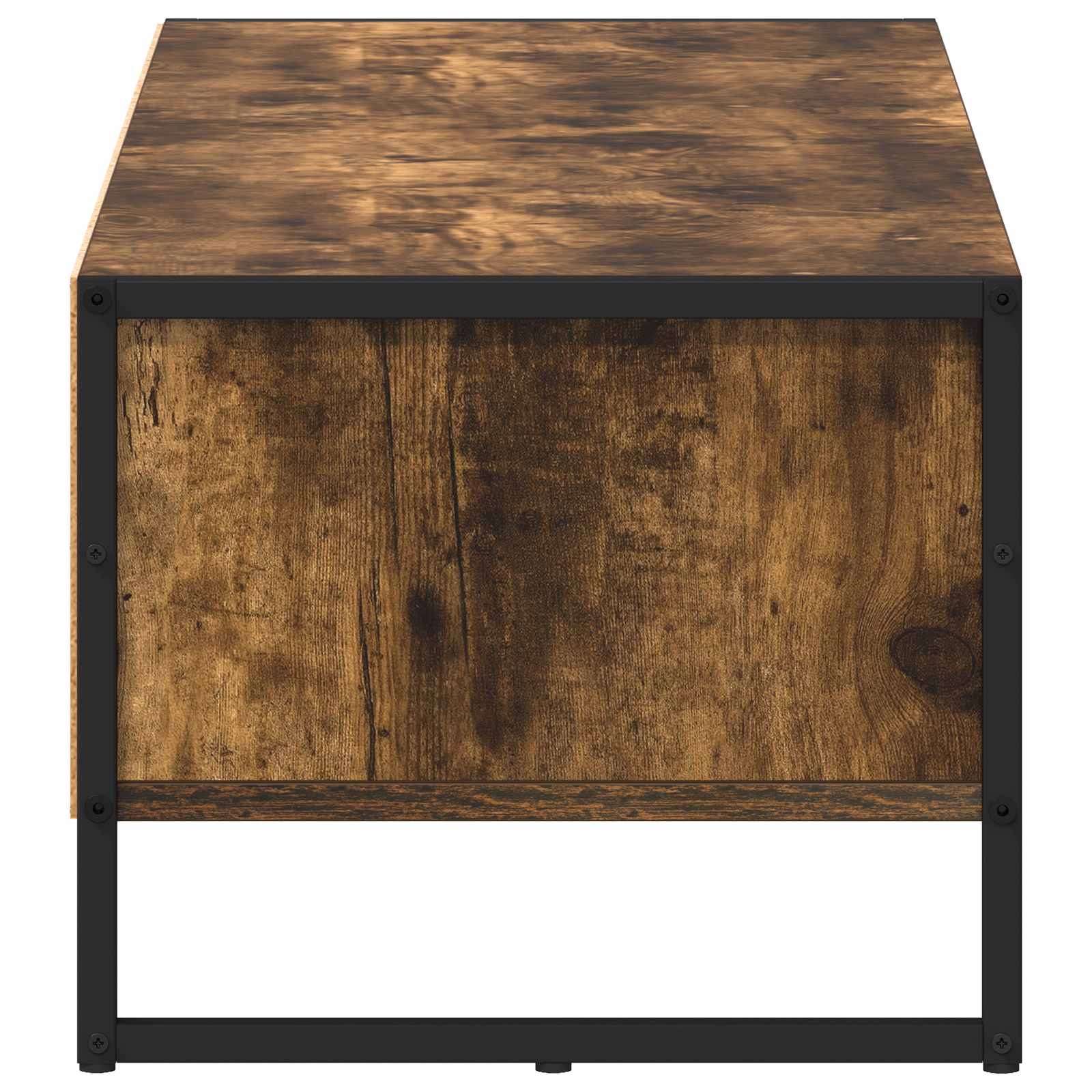 vidaXL Gabinete de TV Roble Humo 100 x 36.5 x 30.5 cm - Image 6