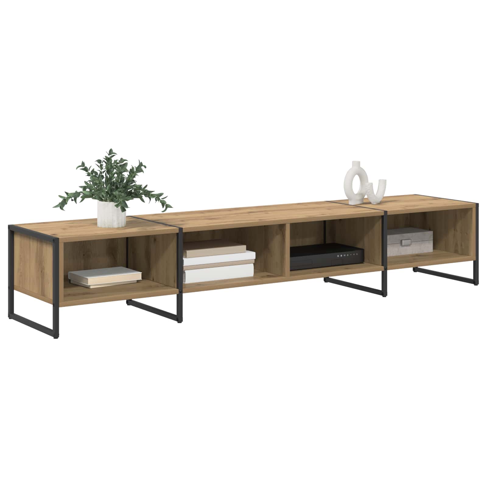 vidaXL Gabinete de TV Roble Artesanal 170.5 x 36 x 30.5 cm - Image 3