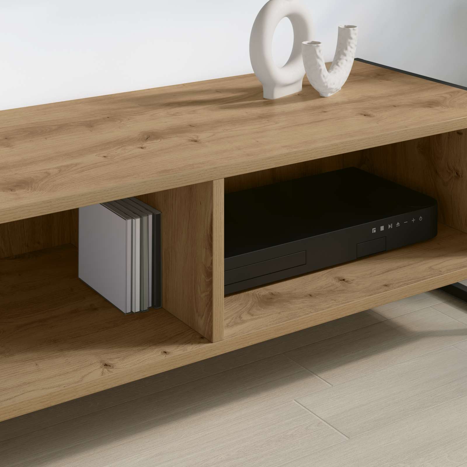 vidaXL Gabinete de TV Roble Artesanal 100 x 36.5 x 30.5 cm - Image 4