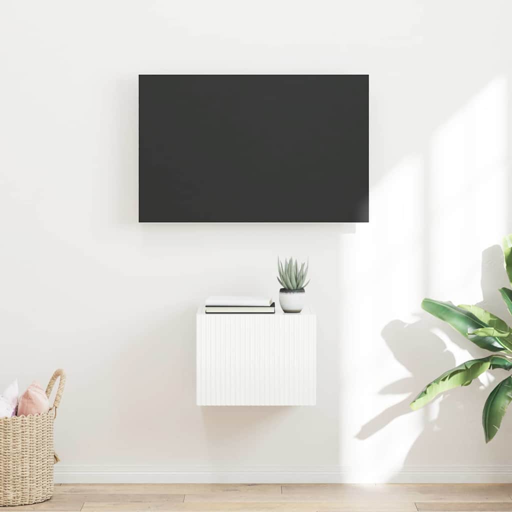 vidaXL Mueble de TV Montado en la Pared Brillante 60 x 31 x 29.5 cm