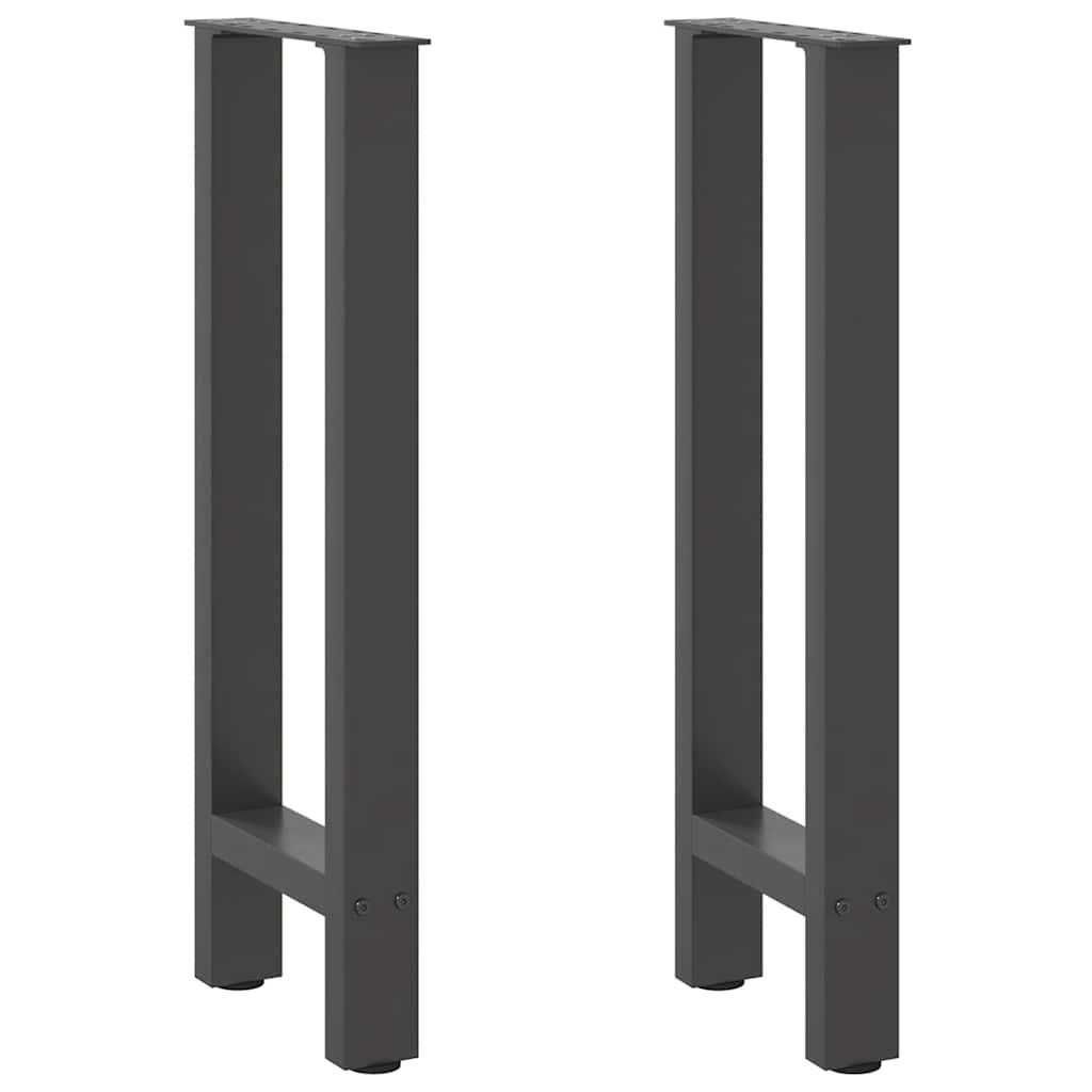 vidaXL Patas para consola antracita (2 unidades, 28 x 72-73 cm, acero)