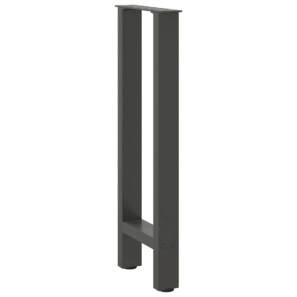 vidaXL Patas para consola antracita (2 unidades, 28 x 72-73 cm, acero) - Image 4