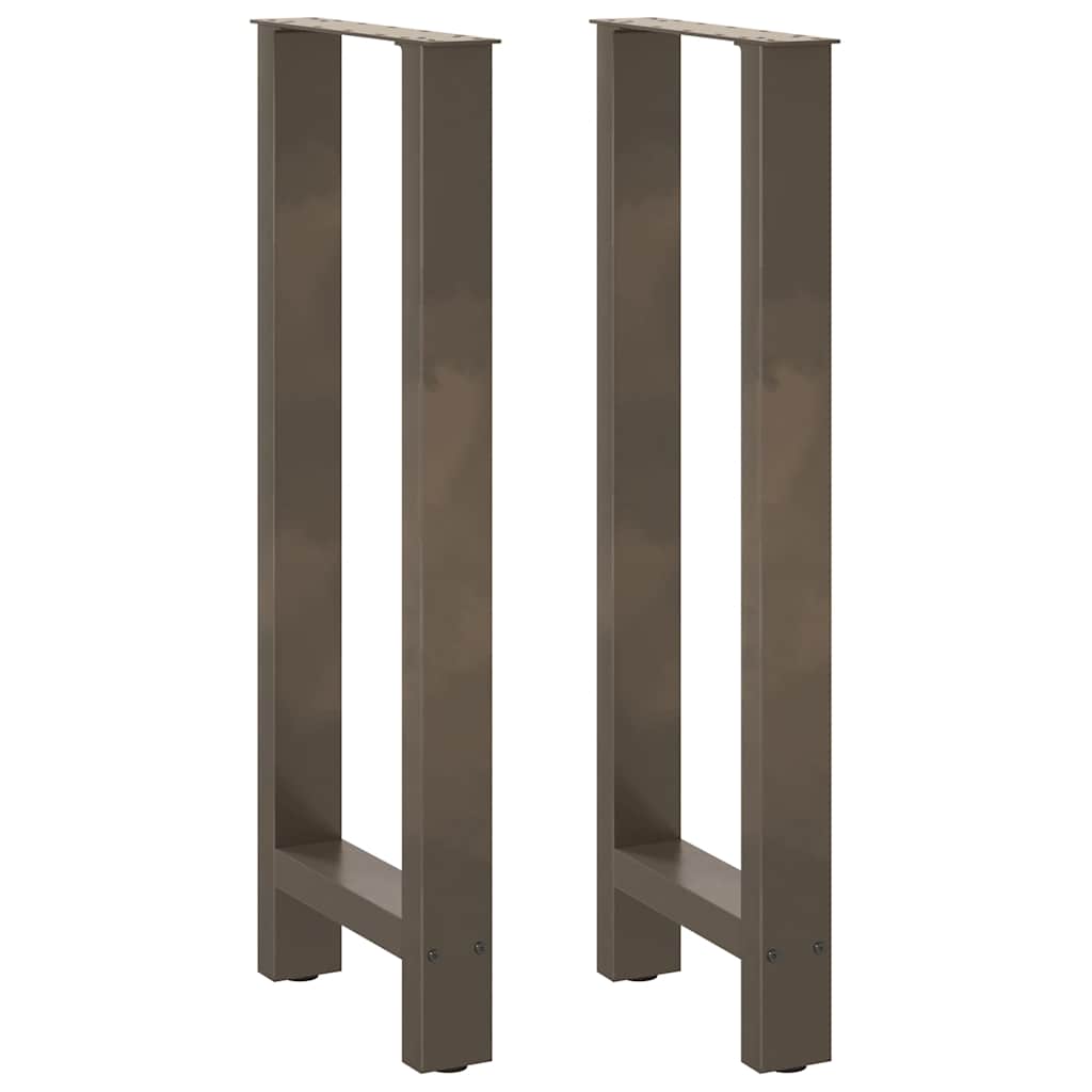 vidaXL Patas para mesa de bar de acero natural (2 unidades, 40 x 100-101 cm)