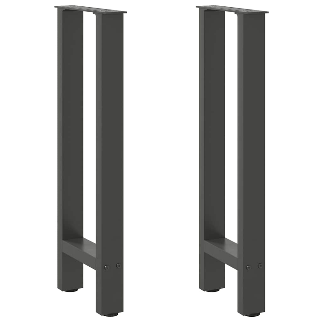 vidaXL Patas para consola antracita (2 unidades, 38 x 72-73 cm, acero)